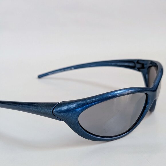 NWT Vintage 90's PC Rectangle Sporty Sunglasses (S. Blue) - Picture 2 of 5